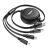 HOCO X75 - 3in1 kábel - USB - Lightning / Type-C / MicroUSB fekete kábel 2A, 1m 119998841
