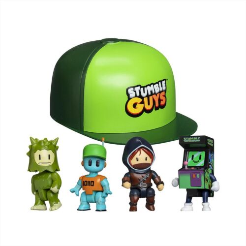 Stumble Guys mini figurák és zöld sapka - PMI