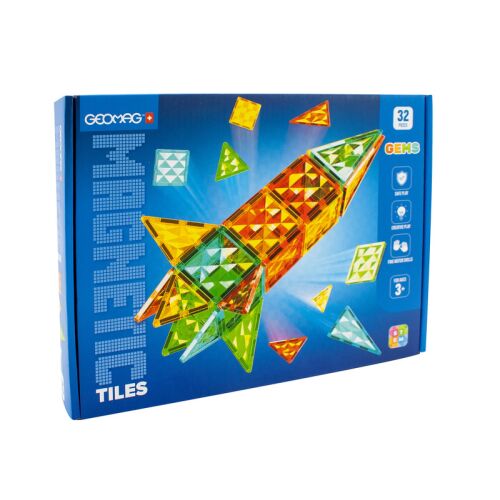 Geomag Magnetic Tiles Gems 32 Rocket - Doboz - Geomag