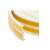 Close-up of white self-adhesive E-profile door and window sealing strip, 9mm