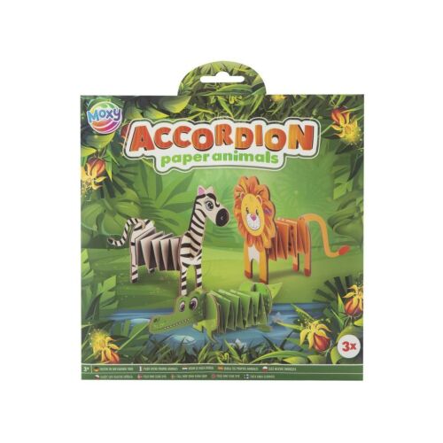 Set de creație animale din hârtie Moxy Accordion - ambalaj