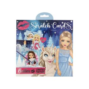 Besties Limited Edition Zestaw 6 kart do zdrapywania, motyw dziewczyny i jednorożca - Grafix