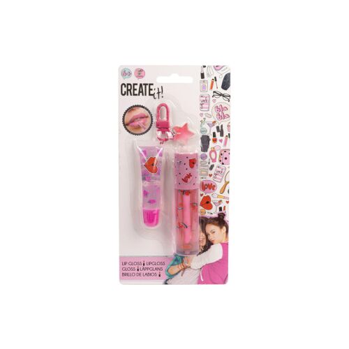 Create It! Lipgloss Duo mit Schlüsselanhänger, verpackt