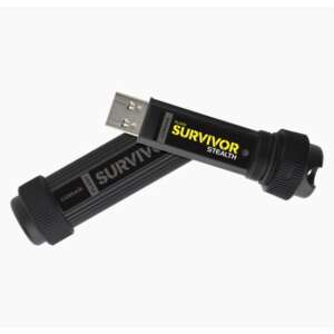 Corsair Flash Survivor Stealth 64GB USB meghajtó, fekete - Corsair