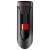 SanDisk Cruzer Glide 128GB USB flash meghajtó, fekete és piros, ferde nézet