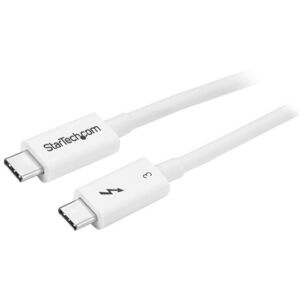 StarTech.com TBLT34MM50CW Thunderbolt kábel 0,5 M 40 Gbit/s Fehér 112863067 - Startech