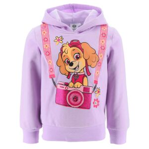 Nickelodeon Paw Patrol Skye Glitzer-Hoodie, lila, Vorderansicht - Pullover für Kinder