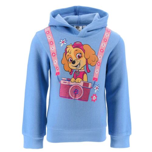 Nickelodeon Mancs Őrjárat Skye glitteres kapucnis lány pulóver, világoskék