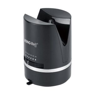 Ascuțitor de cuțite Kinghoff KH 1675, Unghi reglabil 14-24 grade, Negru - Ustensile de bucătărie