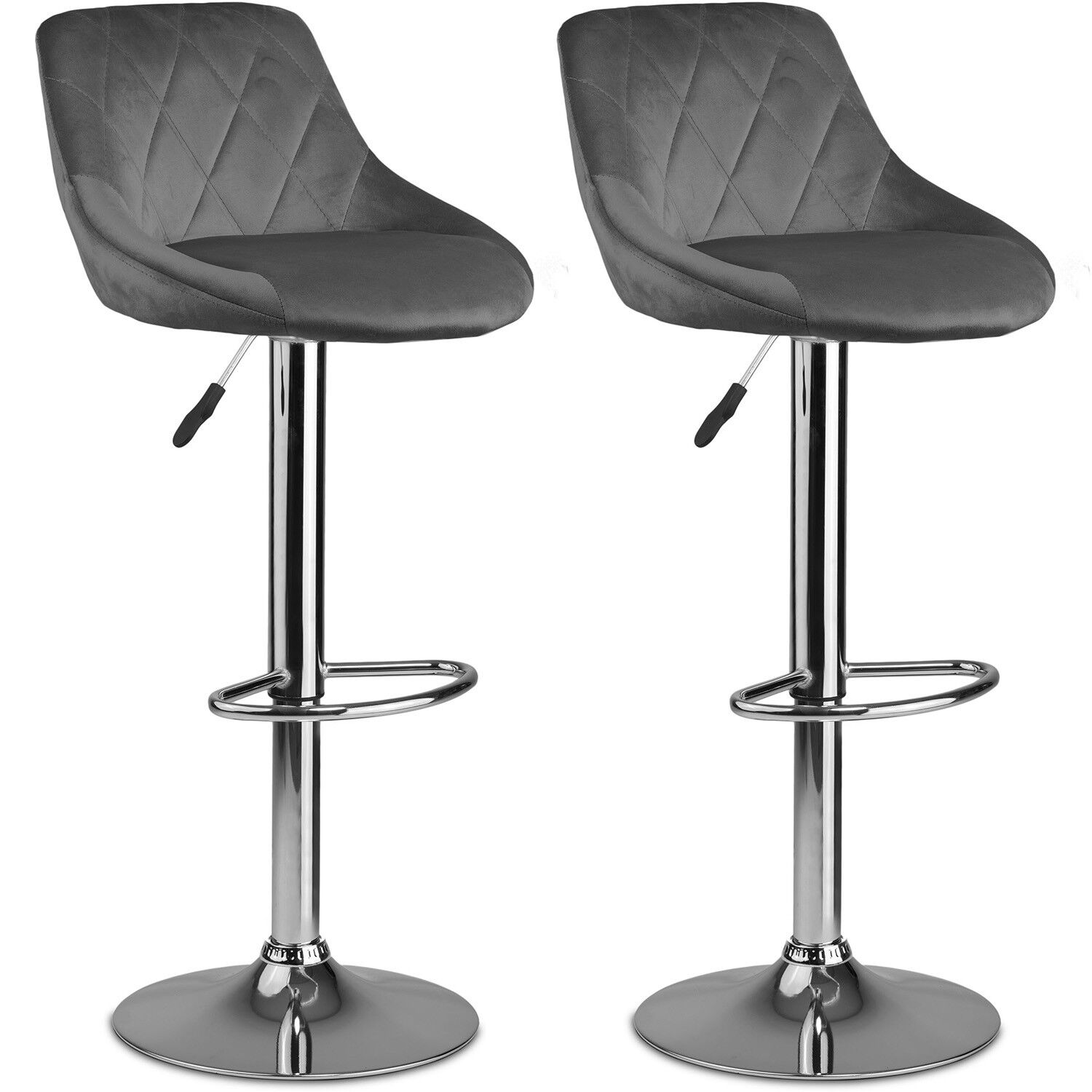 Sofotel Nerra Bárszék háttámlával 2db - Szürke