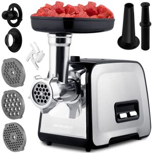 Elektryczna maszynka do mięsa Berdsen z akcesoriami i mięsem - Grillowanie i gotowanie na świeżym powietrzu