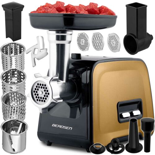 Berdsen electric meat grinder with accessories