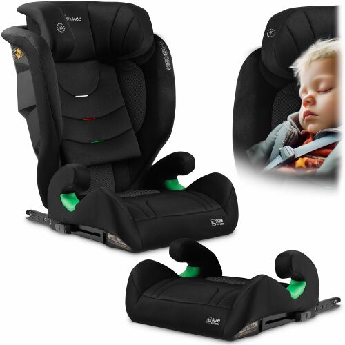 Nukido Louis Soft Fekete autósülés ISOFIX-szel, 15-36kg, gyermekbiztonság