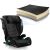 Nukido Louis Soft car seat, black and grey, showing layered construction