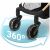 360-degree swivel wheels on Nukido Paseo stroller, easy maneuverability