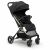 Nukido Paseo stroller, black with gold frame, lightweight and maneuverable