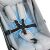Five-point safety harness on Nukido Paseo stroller, secure baby stroller