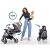 Folding Nukido Paseo stroller in 2 seconds, easy to fold baby stroller