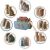 Nukido Wooden Noah's Ark Toy with Animal Pairs, Montessori Toy