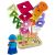 Puzzle sortator de forme din lemn Ricokids cu blocuri care cad