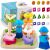 Puzzle de sortare a jucăriilor din lemn Ricokids - violet, roz 112866871