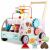 Ricokids Wooden Interactive Walker - Ice Cream Truck 112866783