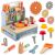 Ricokids wooden workbench toy with tools, gears, and screws