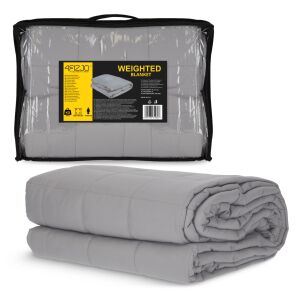 4FIZJO Súlyozott takaró, Anti-stressz súly paplan, 9kg, 200x150xcm - Szürke