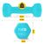4FIZJO 1kg Turquoise Dumbbell Dimensions
