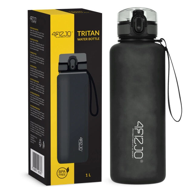 4FIZJO sport vizes Palack 1l - Fekete