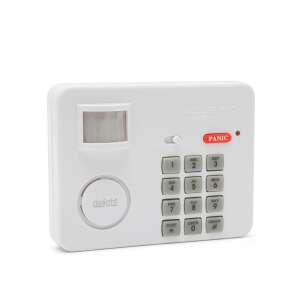 Alarm cu senzor de mișcare PIR Delight cu protecție cu cod PIN, alb, sistem de securitate pentru casă - Alarme
