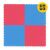 4FIZJO Puzzle foam mat for gyms 100x100x2cm - Blue, Red 131406049