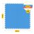 4FIZJO Puzzle foam mat for gyms 100x100x2cm - Blue, Red 131406049