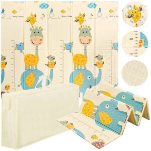 4FIZJO Skladacia obojstranná podložka na hranie, vodeodolná, 200x180cm - Zviera