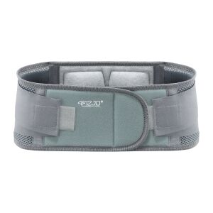 4FIZJO ágyéki gerincöv S, szürke és zöld, elölnézet - Egészségmegőrző eszköz