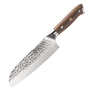Profesjonalny nóż santoku Maranc, stal damasceńska, 18 cm, M155 112872297 - Sztućce
