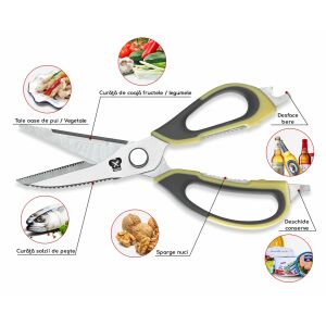 Foarfeca multifunctionala profesionala Maranc, otel inoxidabil, M54 112872580 - Foarfece de bucătărie