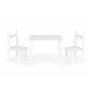 Ecotoys white kids table and chairs set - Kids' Tables & Chair