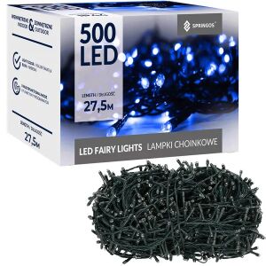 Springos Cl0541 500 LED kék karácsonyi fények dobozban - Springos