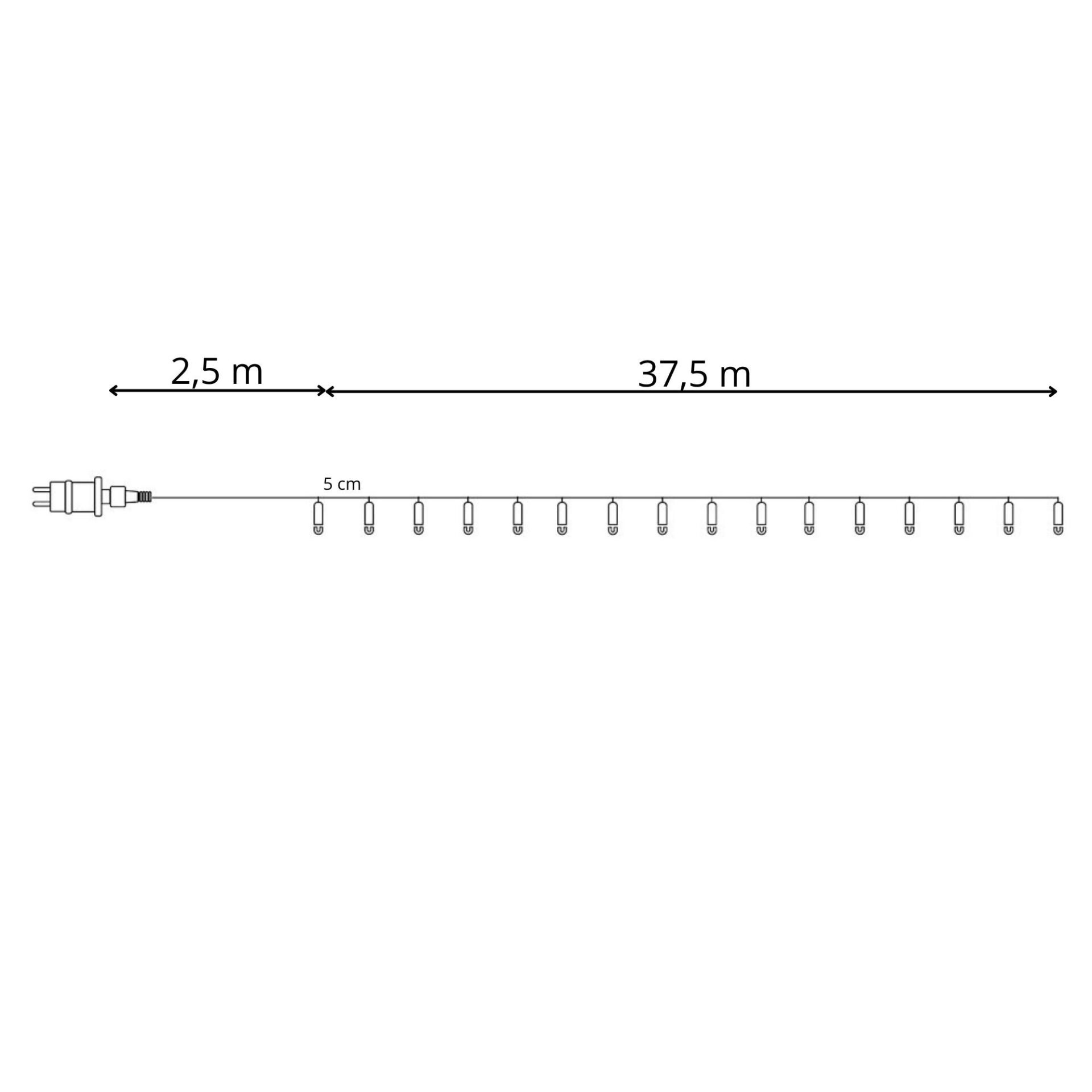 Cl0546 karácsonyfa fények 750 led