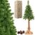 Springos CT0180 140 cm artificial Christmas tree with trunk, burlap base, and pine cones