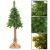 Springos CT0180 140 cm artificial Christmas tree with trunk, burlap base, and pine cones