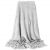 Draped grey blanket Ha7098 200x220 cm, soft and cozy