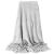 Draped grey blanket Ha7098 200x220 cm, soft and cozy