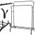 Springos Ha7457 Double Rail Clothing Rack with Detail Inserts
