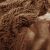 Close-up of Springos Brown Fluffy Blanket Texture and Plush Reverse