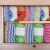 Springos Bamboo Drawer Divider organizing clothes in a drawer