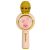 Microfon wireless karaoke iepure roz vedere frontala