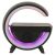 Black RGB LED Wireless Charging Speaker with purple light