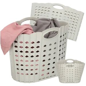 Mosókosár foldable laundry basket collage with clothes - Laundry Basket